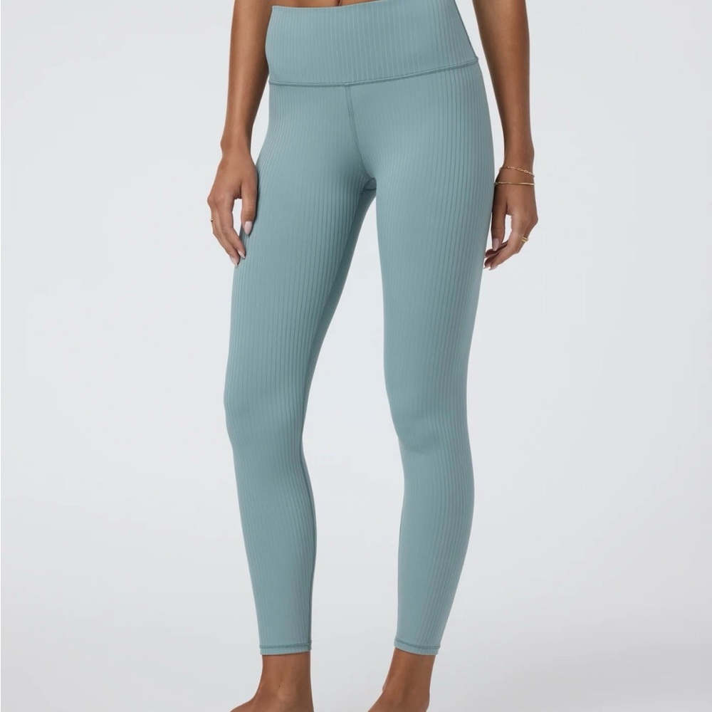 Vuori Inversion Rib Light Gray/Blue (Mist) Leggings